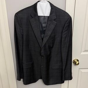 Peter Millar Charcoal Plaid Blazer